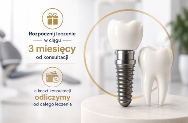 Najlepsza oferta implant i korona na raty w Piotrkowie